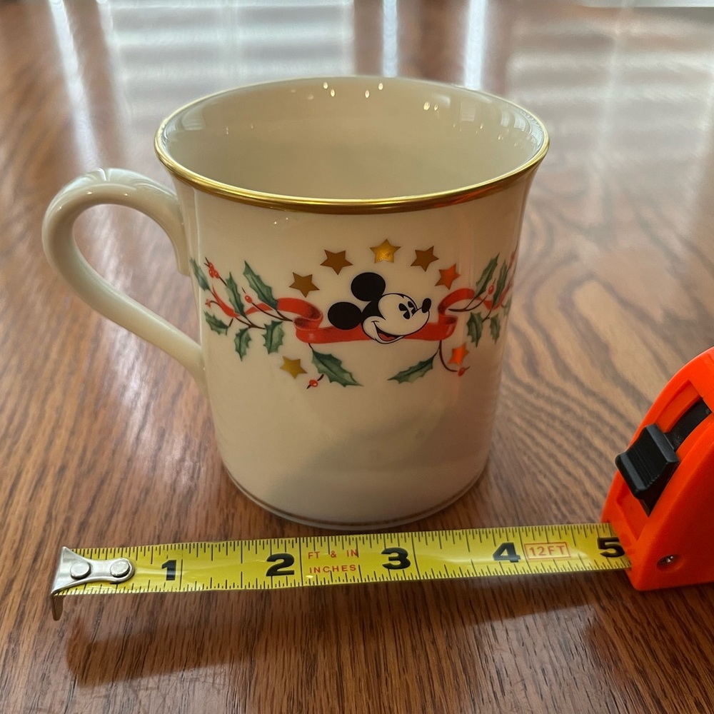 Vintage Lenox Disney Mickey Mouse Holiday coffee mug. - Picture 2 of 6